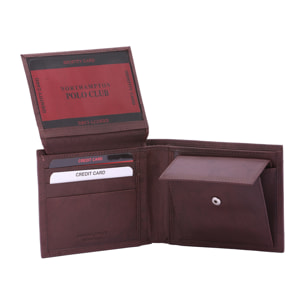 Portafoglio  da uomo In Vera pelle Made in Italy 9,5x12x2,5 cm