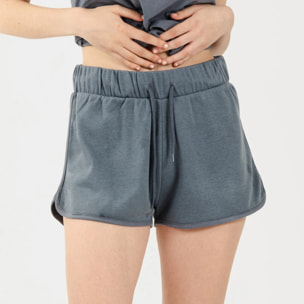 Conjunto deportivo short mujer indigo
