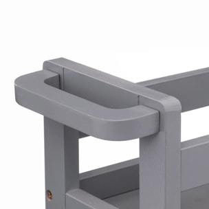 Desserte à roulettes 3 niveaux Gris béton Colorama