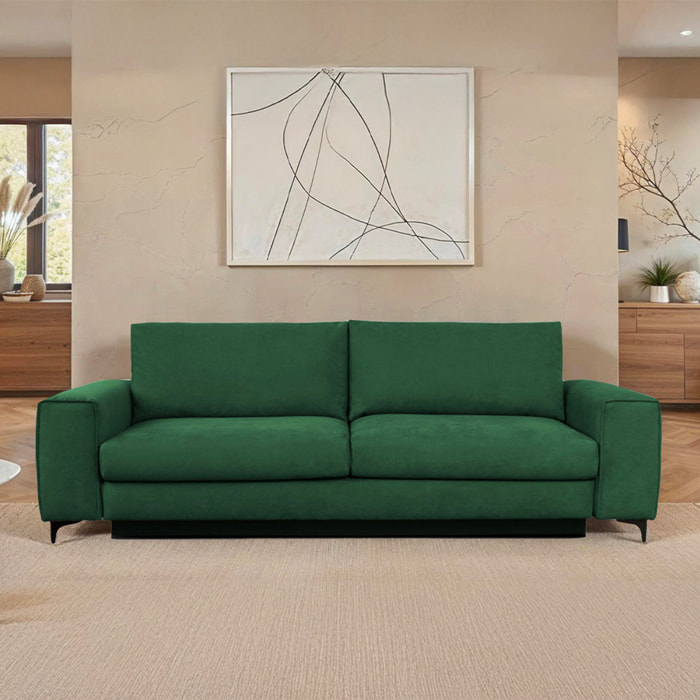 Canapé Velours Droit Fiesole - 3 Places