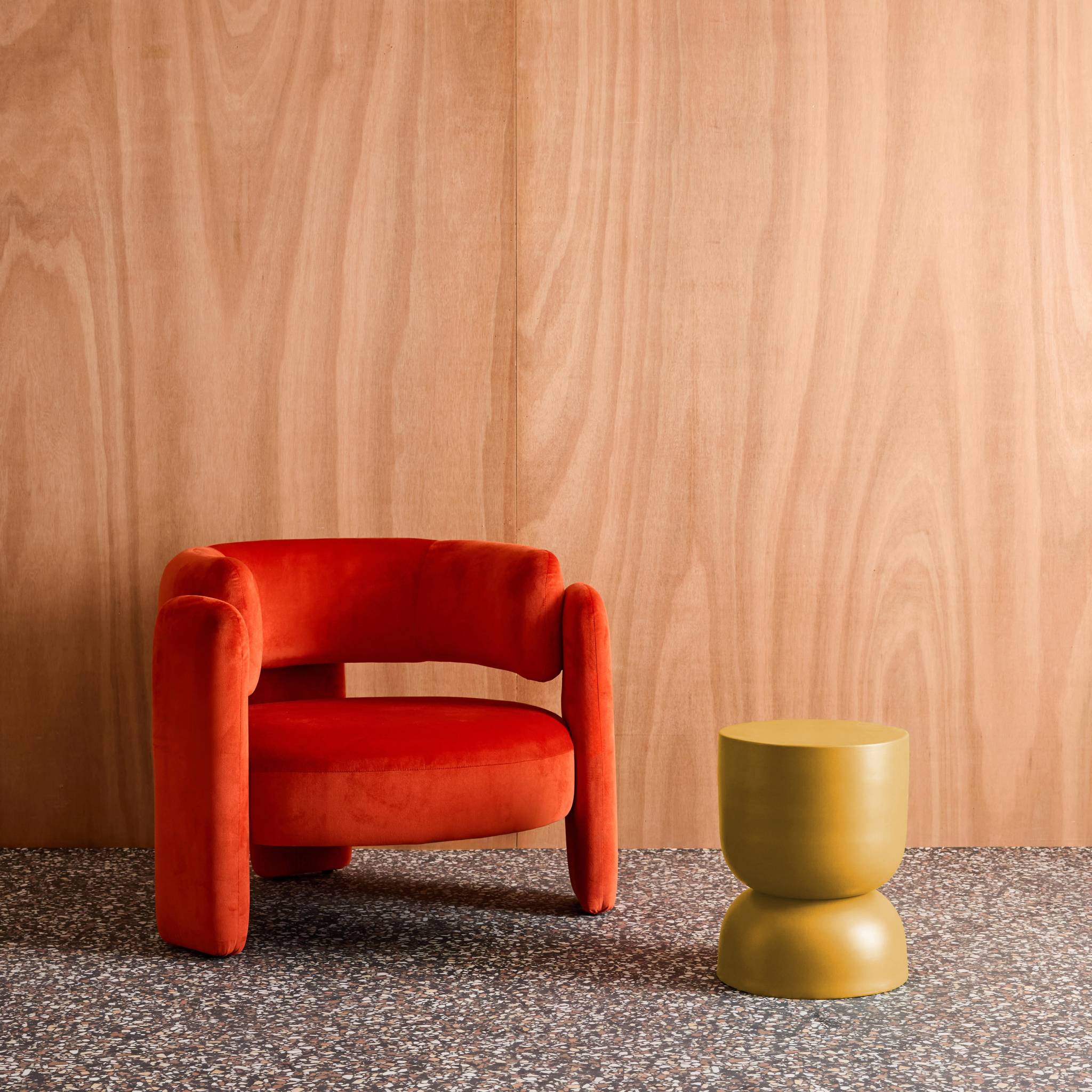 Table d'appoint, bout de canapé, table de chevet métal Ø32 x H42cm MADI