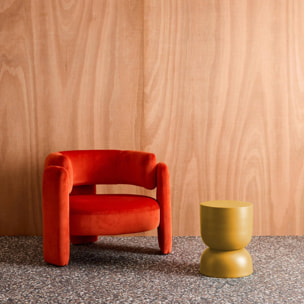 Table d'appoint, bout de canapé, table de chevet métal Ø32 x H42cm MADI