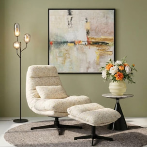 Fauteuil pivotant et repose-pieds Columbia Kare Design