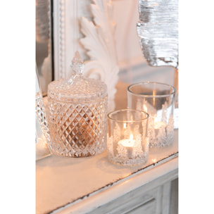 J-Line photophore Sucre Dessous - verre - transparent - medium - 2 pcs