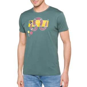 T-shirt in cotone 150 gr Taipan Hot Buttered Verde matcha.