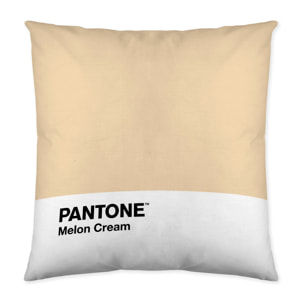 Pantone - Funda de Cojín Estampado - Con Cremallera - Sin relleno - 100% Algodón - Melon Cream