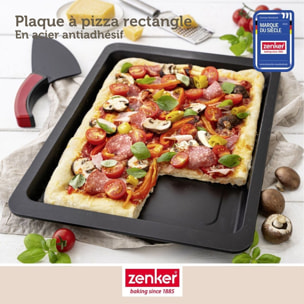 Ensemble de 2 Plaques à pizza rectangulaire 42 x 29 cm Zenker Spécial Countries