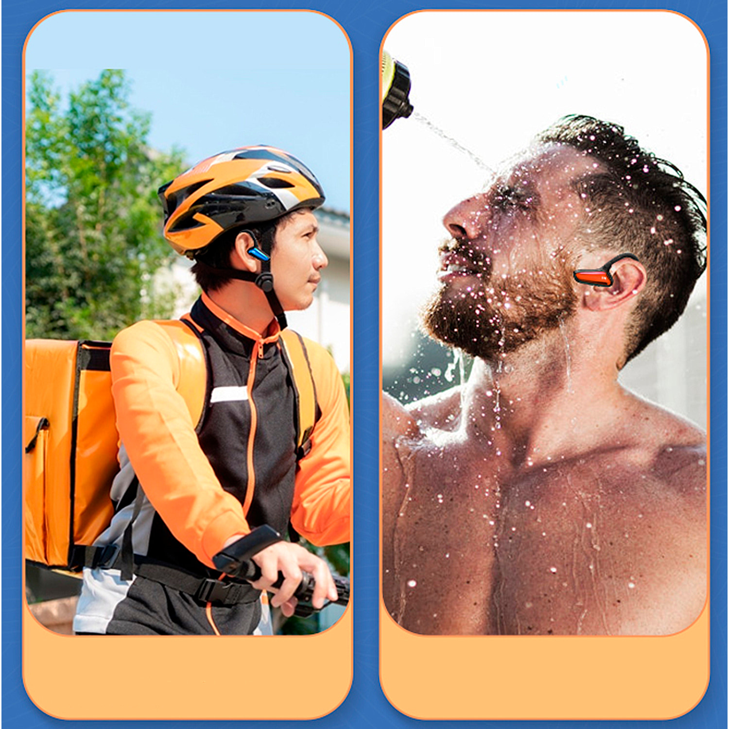 Cuffie D8 Bluetooth. Con Tecnologia di Conduzione Ossea.