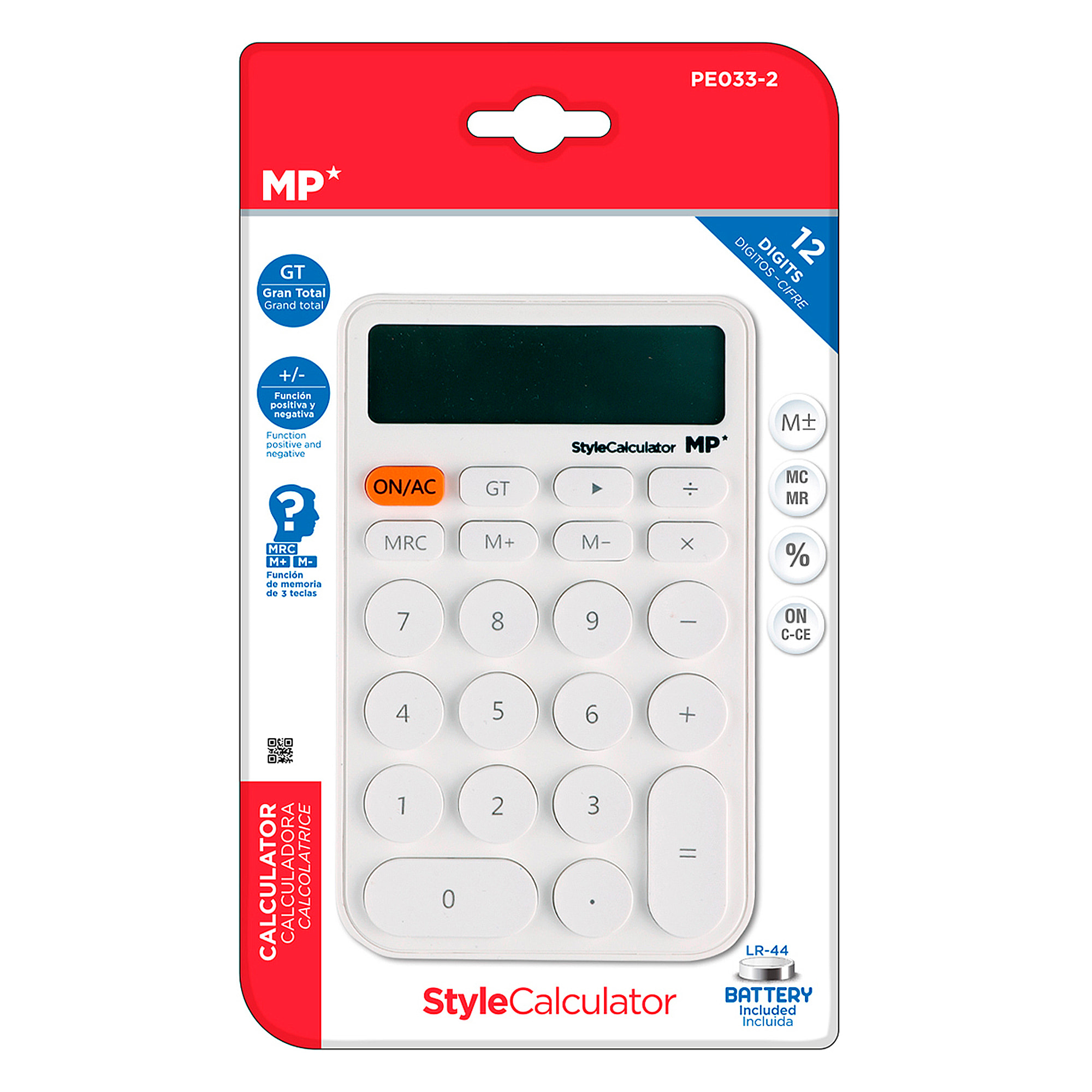 CALCULADORA STYLE BLANCO