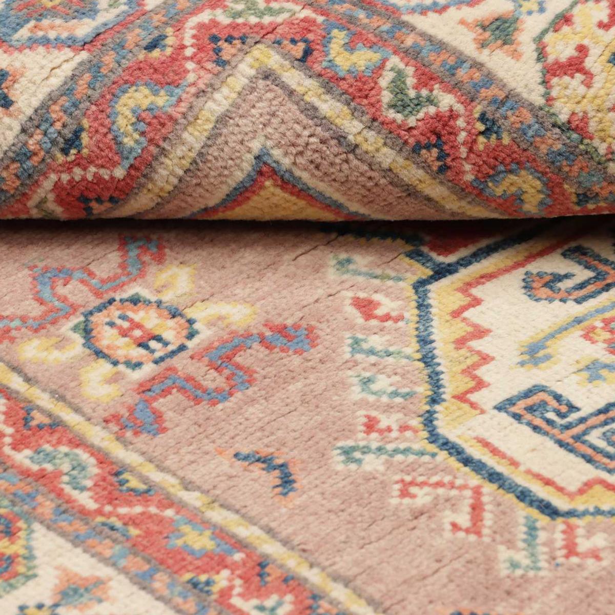 Tapis salon géométrique, noué main en laine, INEJ