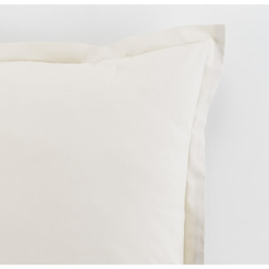 Paire De Taie D'oreiller 100%coton 57fils Anthracite