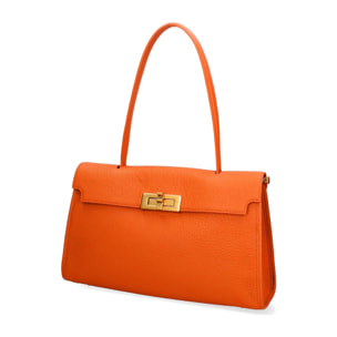 Borsa a mano da donna Made in Italy - Modello Fiorenza Lux - 100% pelle - 33.0 x 20.0 x 9.0 cm