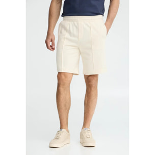 Bermuda jogger color crudo con logo Polo Club