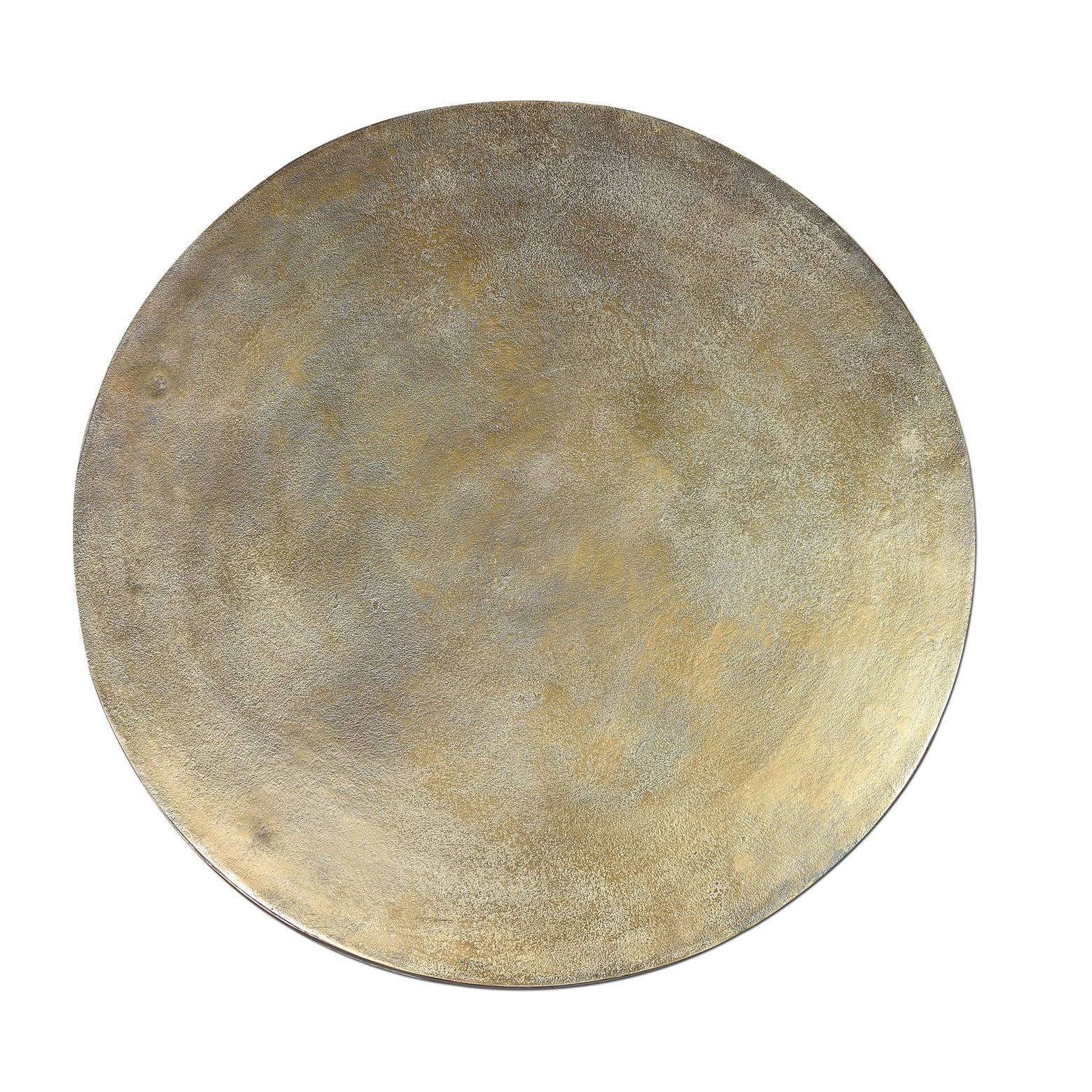 Mesas de Centro de Bronce Grande 76 Cm, Pequeña 66 Cm Estilo Industrial