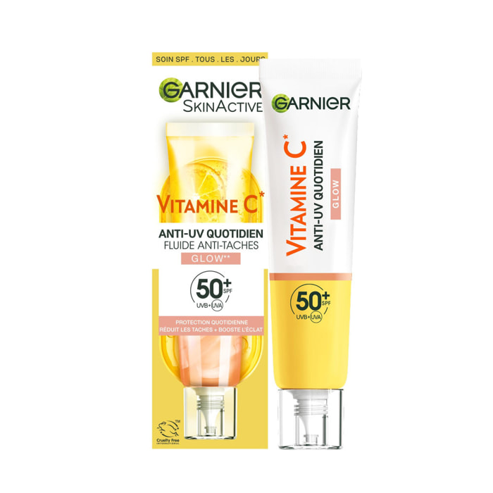 Garnier SkinActive Vitamine C Anti-UV Quotidien Glow SPF50+ 40mL