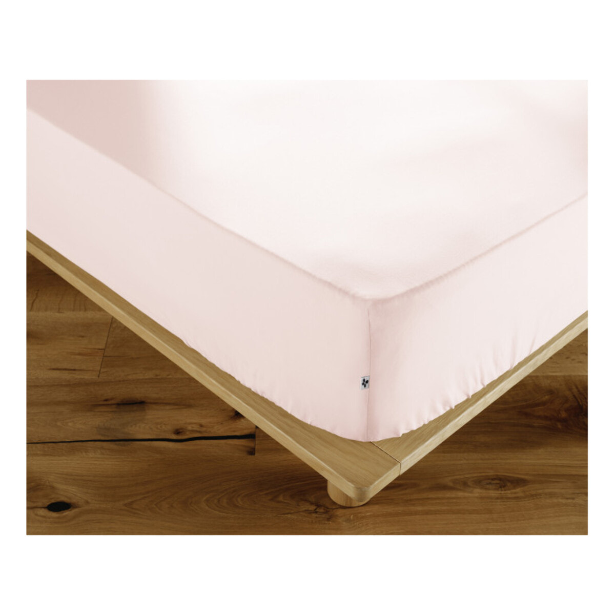 Drap housse 90 x 190 cm en coton avec bonnet H. 30 cm - AMBRE