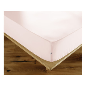 Drap housse 90 x 190 cm en coton avec bonnet H. 30 cm - AMBRE