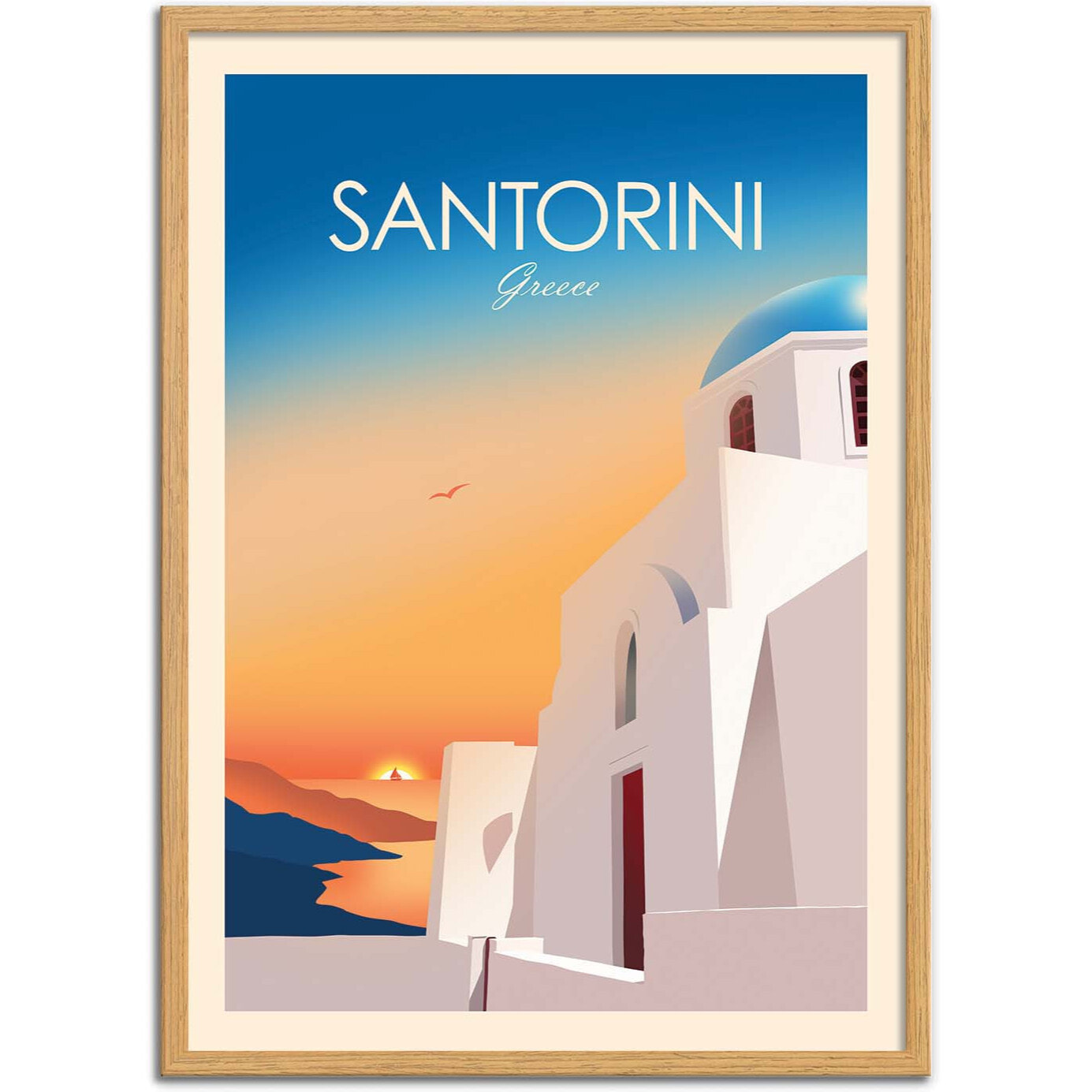 Affiche - Santorini Greece - Studio Inception