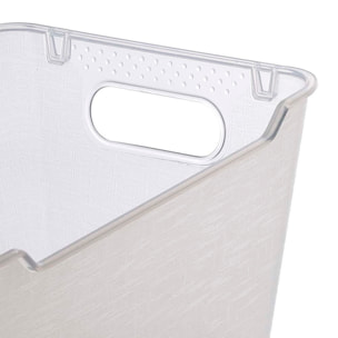 Caja de almacenaje de polipropileno, transparente