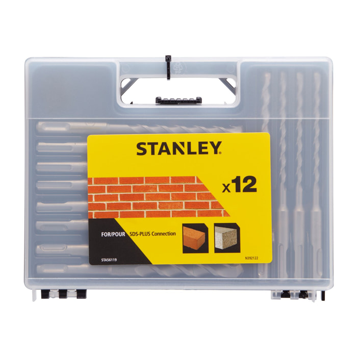 Stanley Coffret de 12 forets SDS de 6-14mm