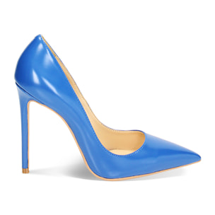 Décolleté blu, tacco 11 cm