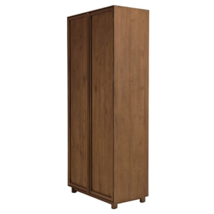 SIXTINE - Armoire 2 portes 90x200cm en bois de teck recyclé