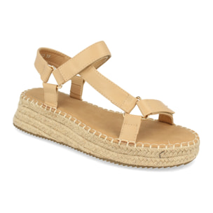 Sandalia de Yute con cierre autoadherente