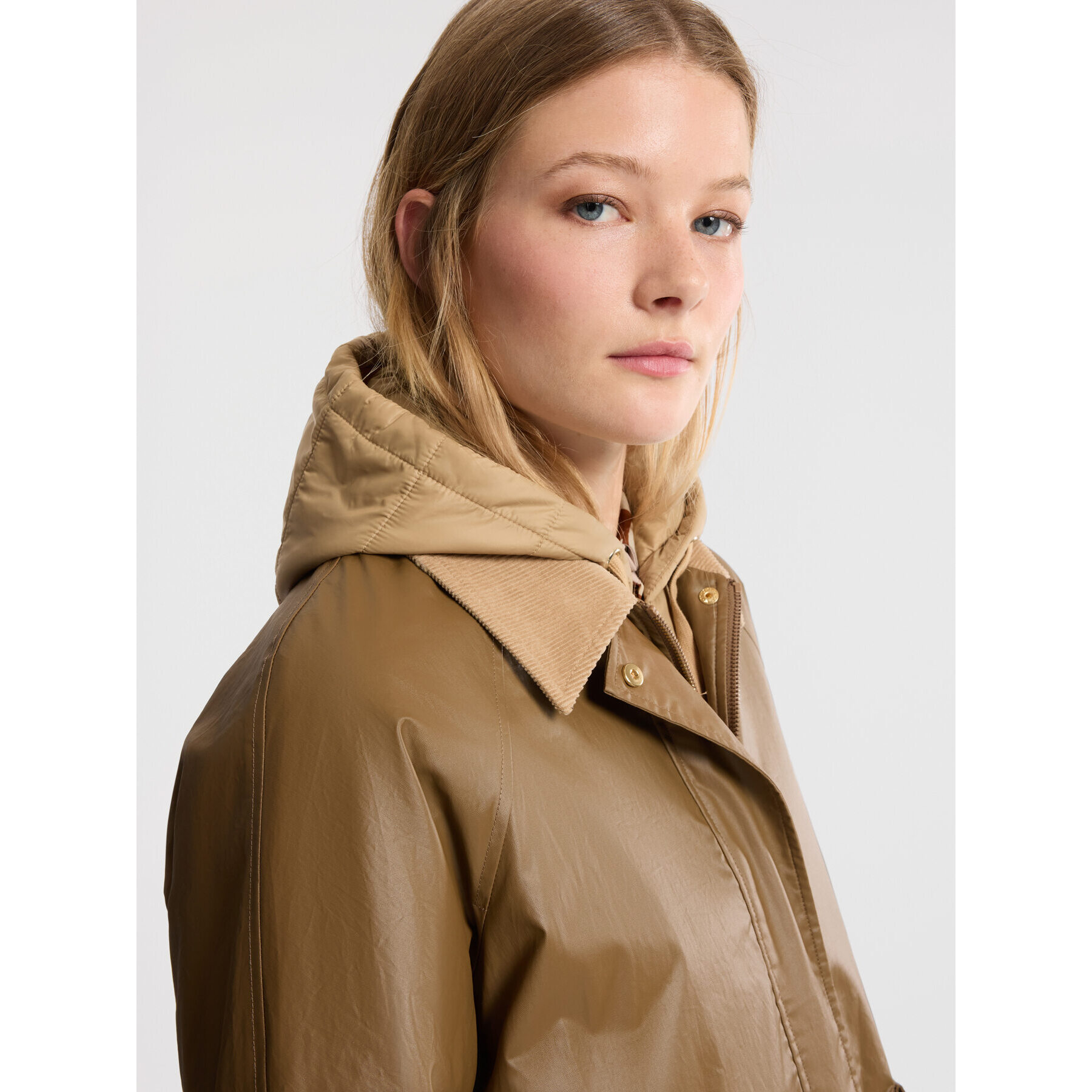 Elena Mirò - Parka layering in cotone - Beige