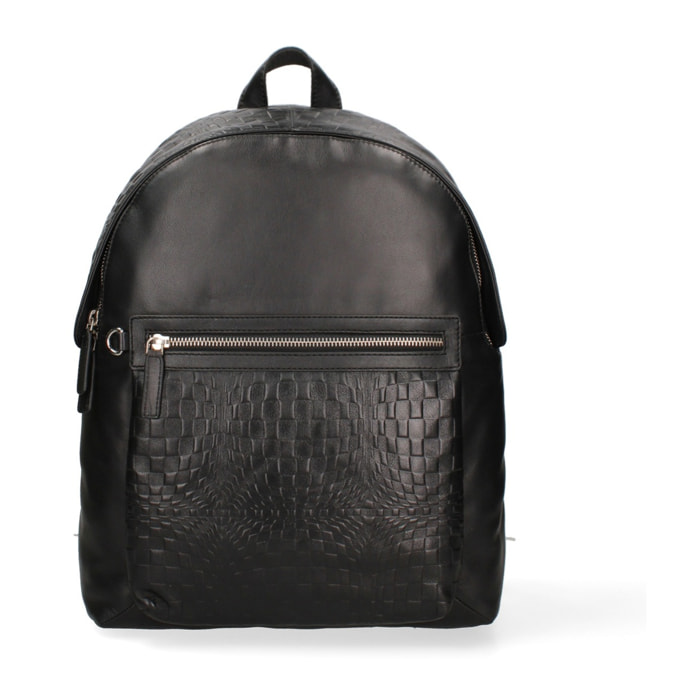Zaino da uomo in vera pelle - Modello Noiré - 37.0 x 29.0 x 12.0 cm