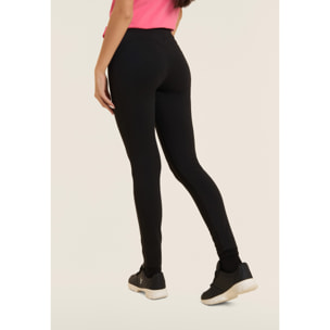 Leggings 7/8 con Cuciture a Cuore in Jersey pesante