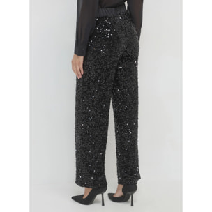 Pantalone palazzo paillettes