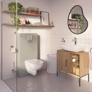 Pack WC Bâti Rapid SL + habillage prêt à carreler + plaque wc Even