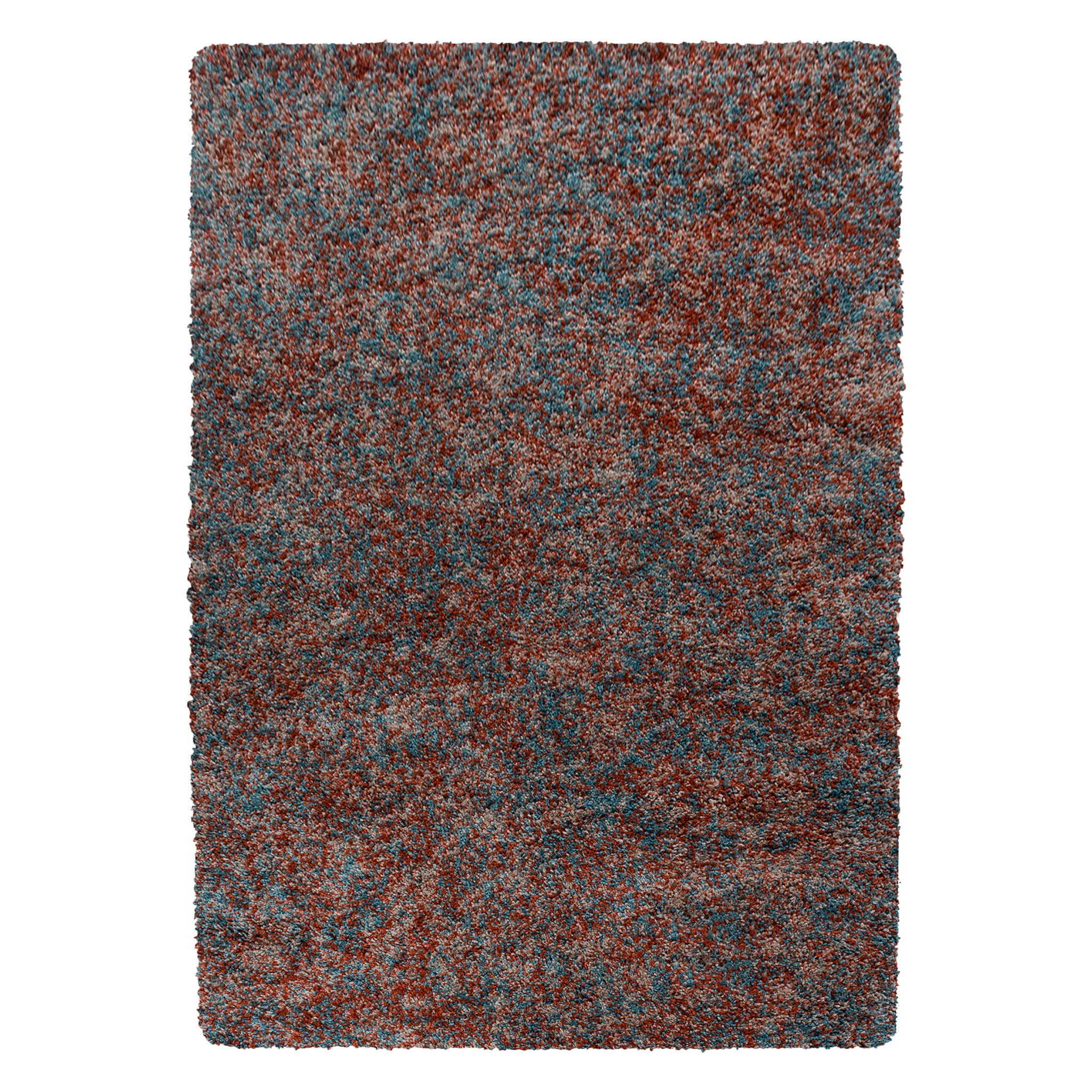 ENJOY - Tapis shaggy à poils longs terracotta