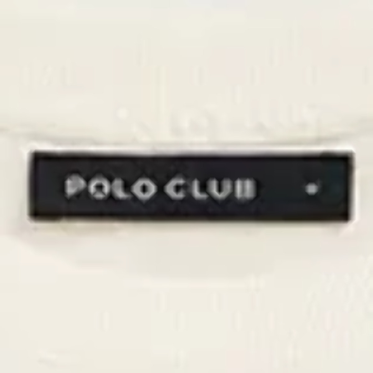 Maglietta cotolino ecrù a maniche corte con logo Polo Club