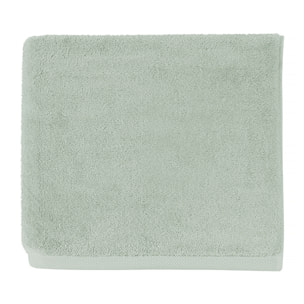 Serviette invité unie en coton peigné biologique, ESSENTIEL, Vert Eucalyptus