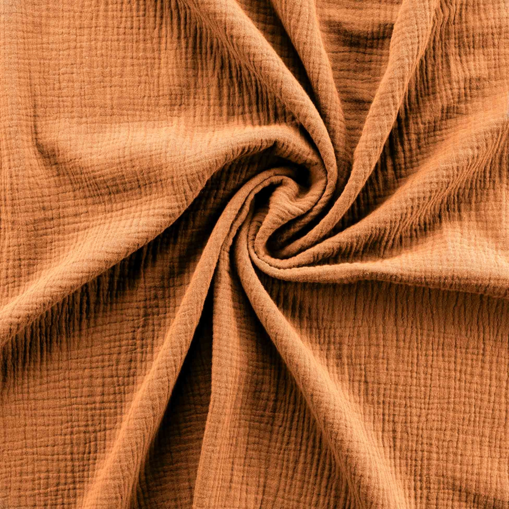 Parure de lit en gaze de coton ANGELIA - Bronze