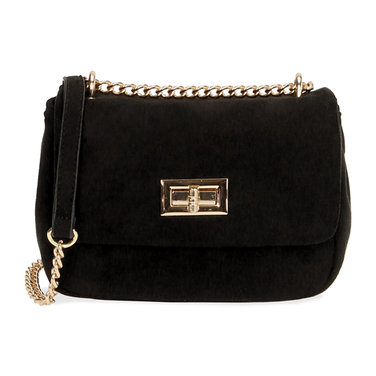 Minibolso microfibra negro