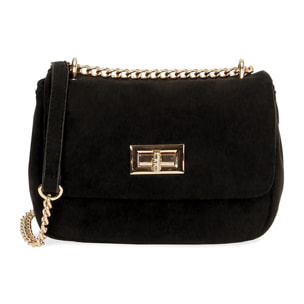 Minibolso microfibra negro