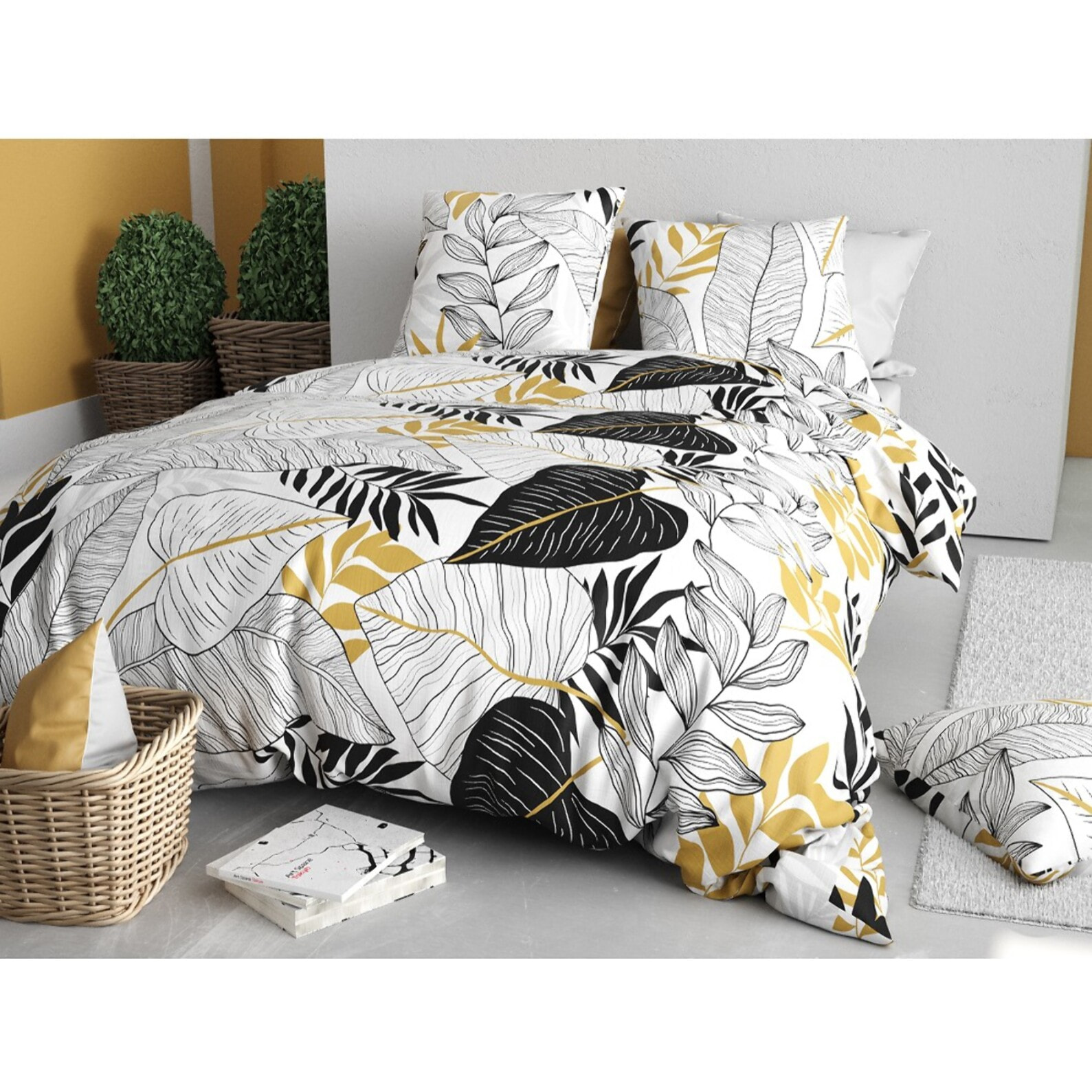 Parure housse de couette imprimée + 2 taies Moana