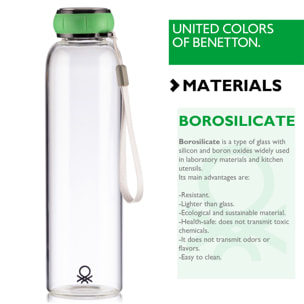 Botella agua  verde  benetton