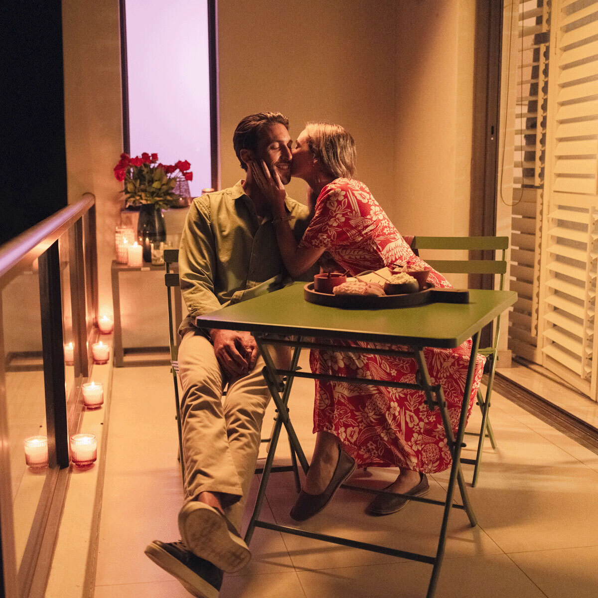 Chaise de jardin pliante "Greensboro" vert olive en acier traité époxy