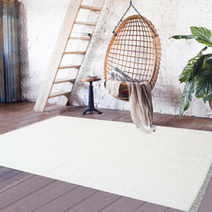 Tapis kilim fait main en laine motif uni NOBI