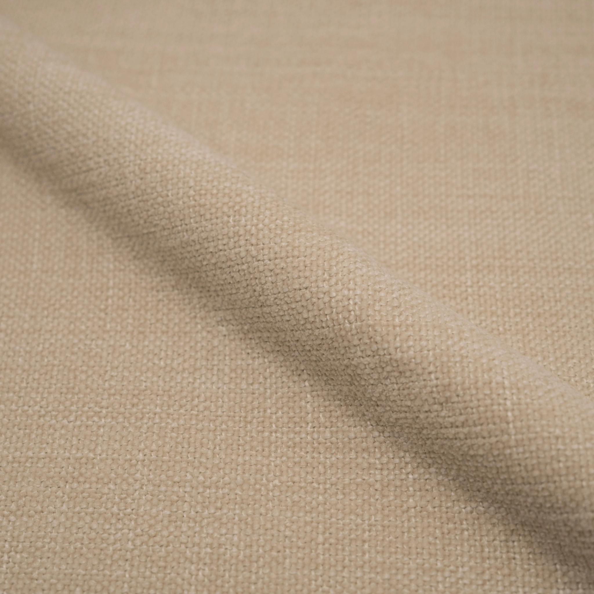 Lot de 2 chaises en tissu beige et placage en bois foncé - Marine