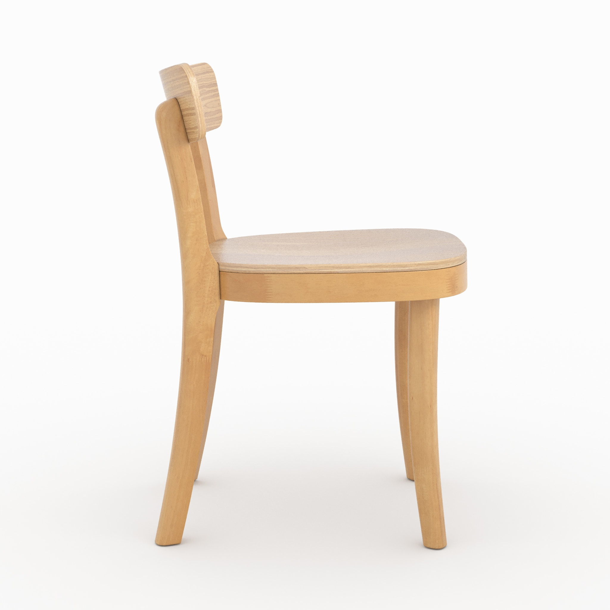Lot de 2 chaises en bois clair - Keno