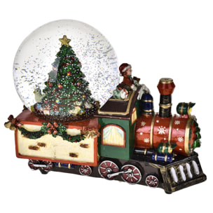 Locomotiva con sfera e carillon - Pezzi 1 - ROSSO - Bianchi Dino SpA