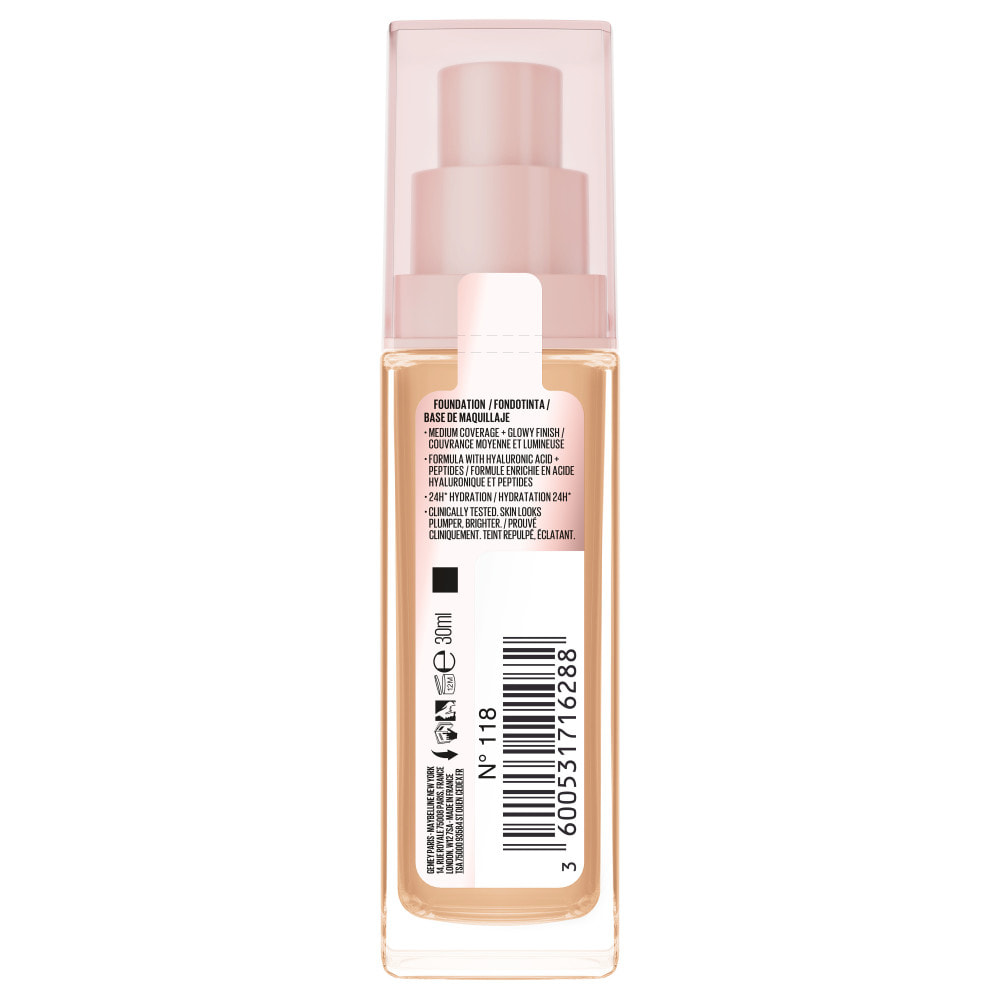 Maybelline New York Lifter Plump & Glow Foundation 118 30 ml