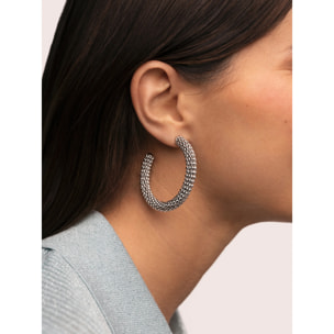 Pendientes Aro Disco Acero