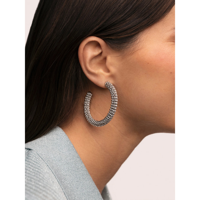 Pendientes Aro Disco Acero