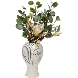 Vase Favola femme blanc et noir Kare Design