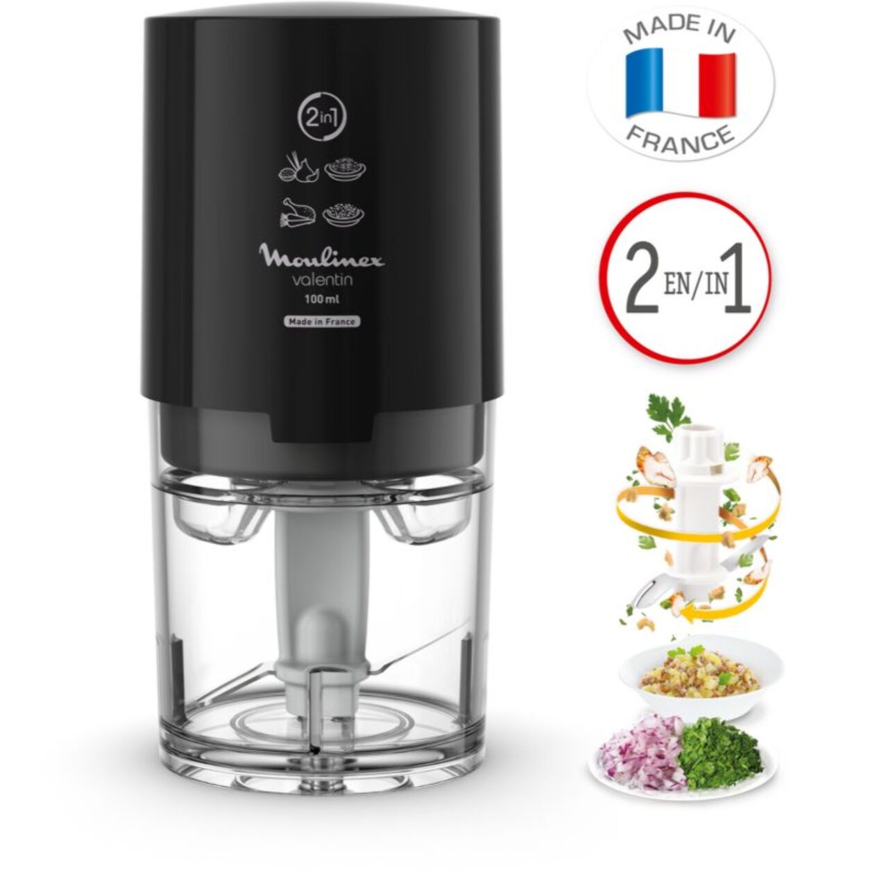 Hachoir MOULINEX VALENTIN Noir DJ120810